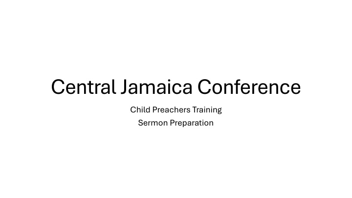 Sermons: Types, Preparation, and Structure