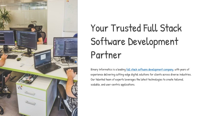 your trusted full stack software development n.w