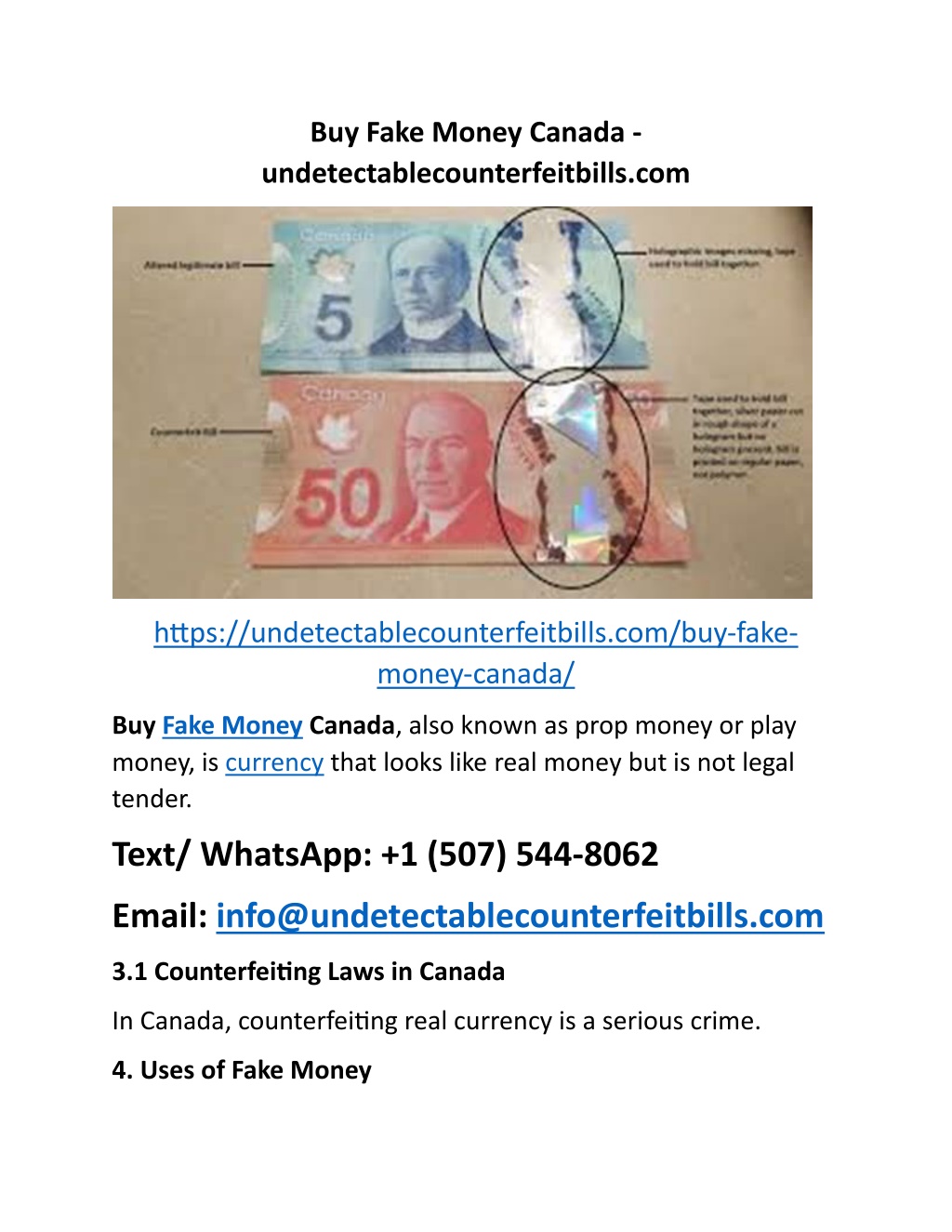 buy fake money canada l.w