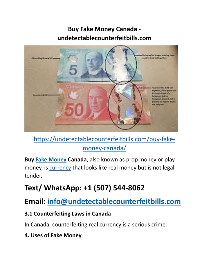 buy fake money canada n.w
