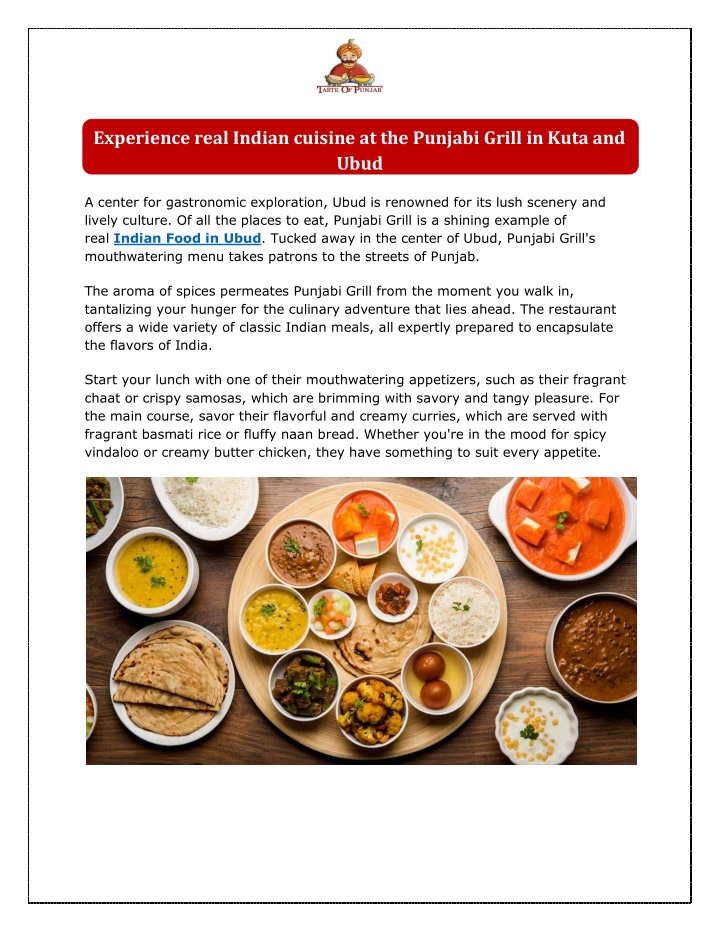 experience real indian cuisine at the punjabi n.w