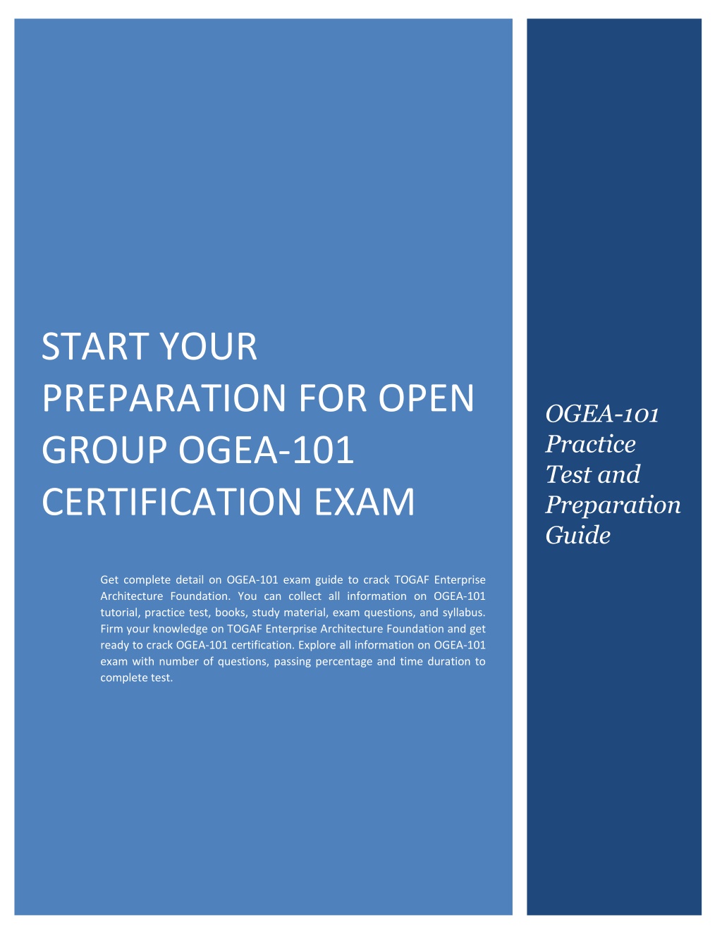start your preparation for open group ogea l.w