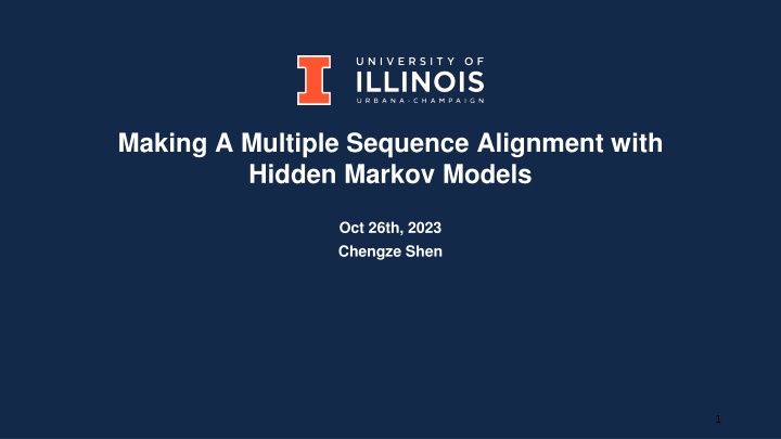 Multiple Sequence Alignment with Hidden Markov Models