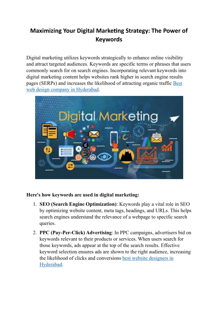 maximizing your digital marketing strategy n.w
