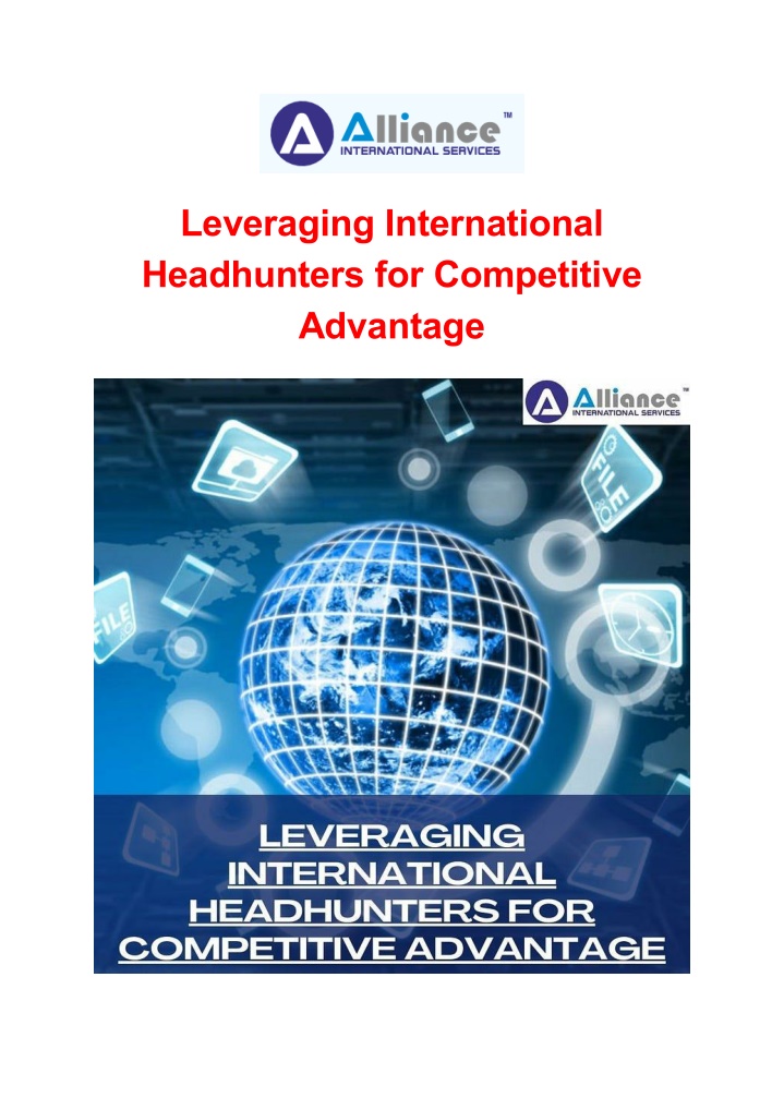 leveraging international headhunters n.w