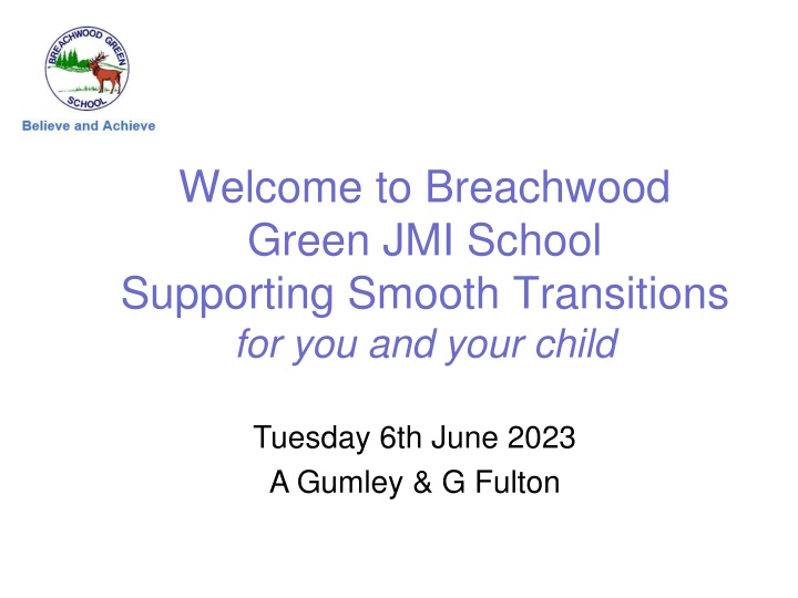 Nurturing Smooth Transitions and Early Learning at Breachwood Green JMI School