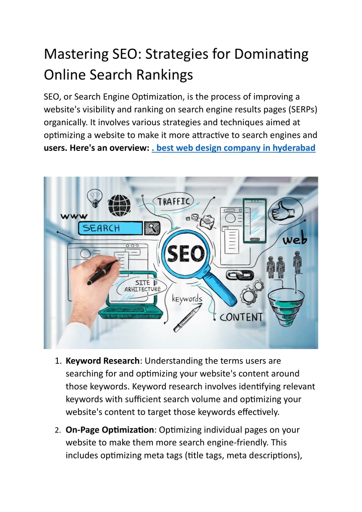 mastering seo strategies for dominating online n.w