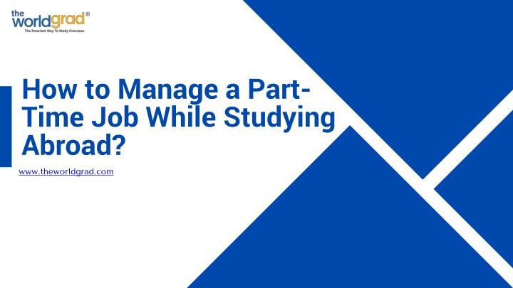 How to Manage a Part-Time Job While Studying Abroad