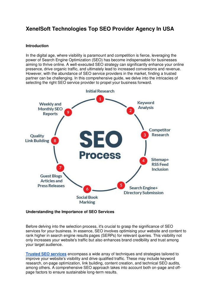 xenelsoft technologies top seo provider agency n.w