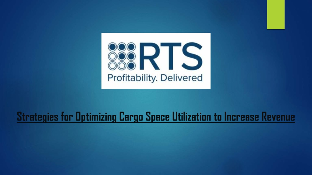strategies for optimizing cargo space utilization l.w