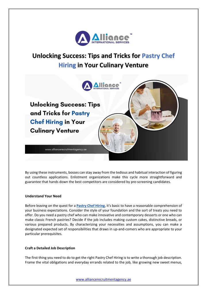unlocking success tips and tricks for pastry chef n.w