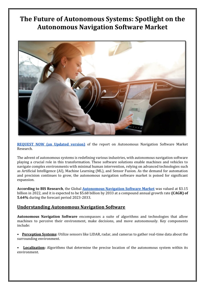 the future of autonomous systems spotlight n.w