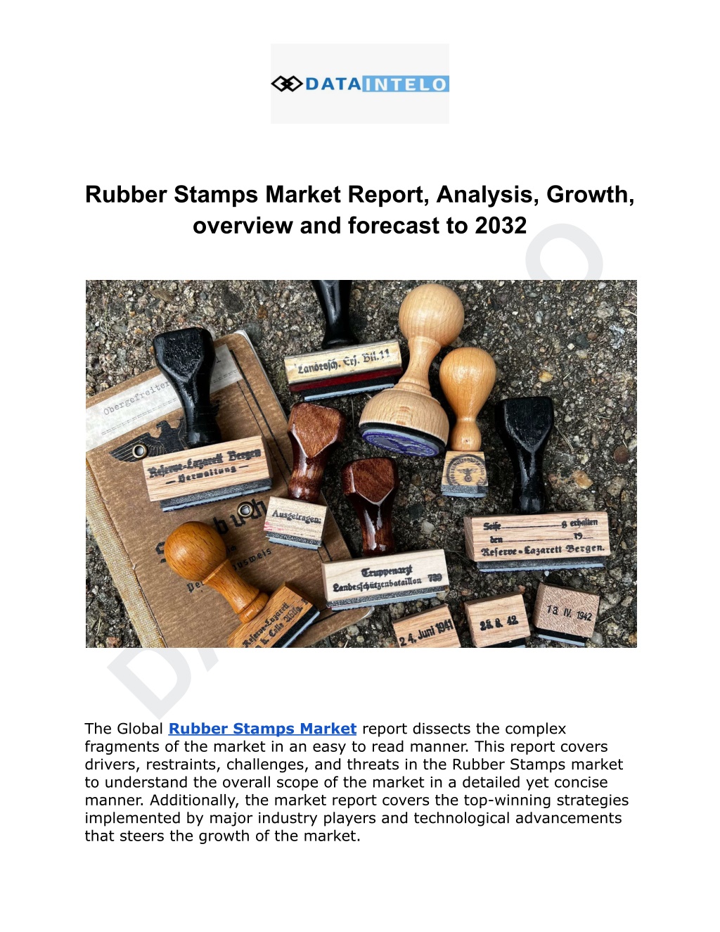 rubber stamps market report analysis growth l.w