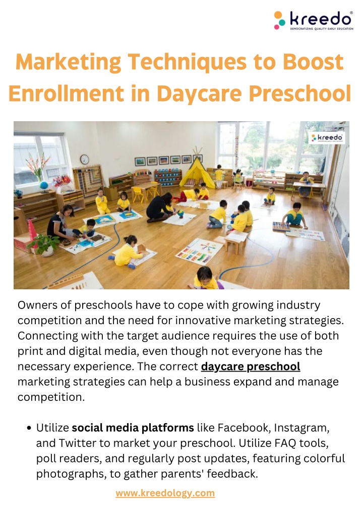 marketing techniques to boost enrollment n.w