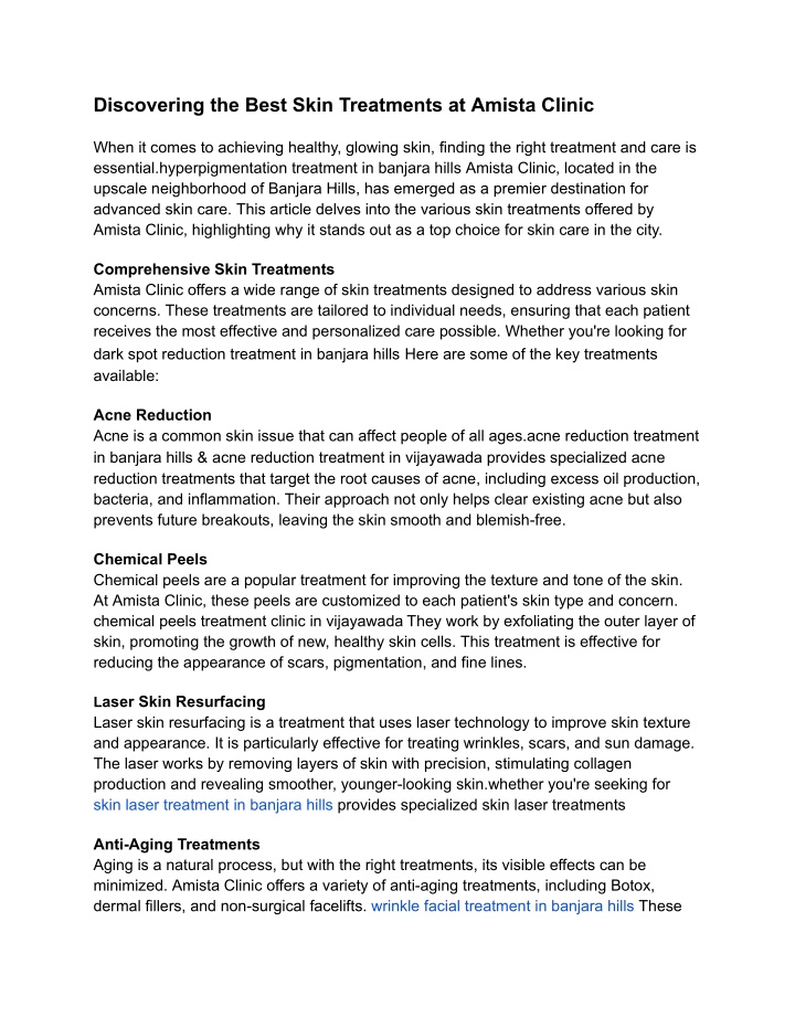 discovering the best skin treatments at amista n.w