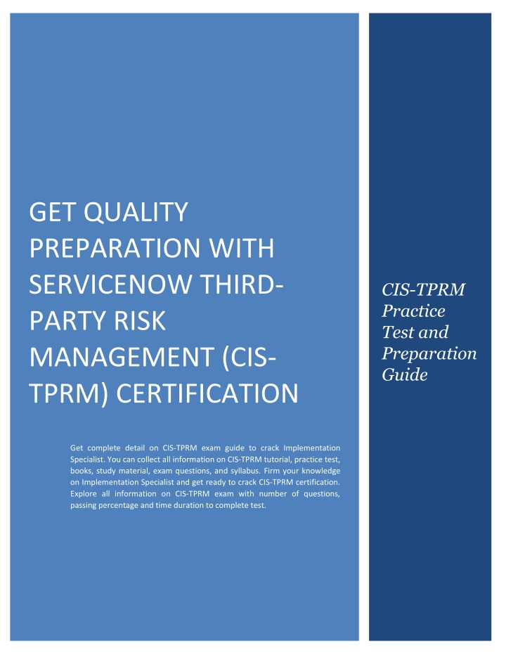 get quality preparation with servicenow third n.w