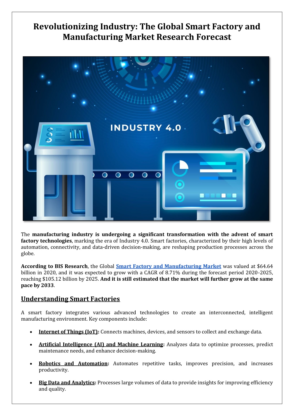 revolutionizing industry the global smart factory l.w
