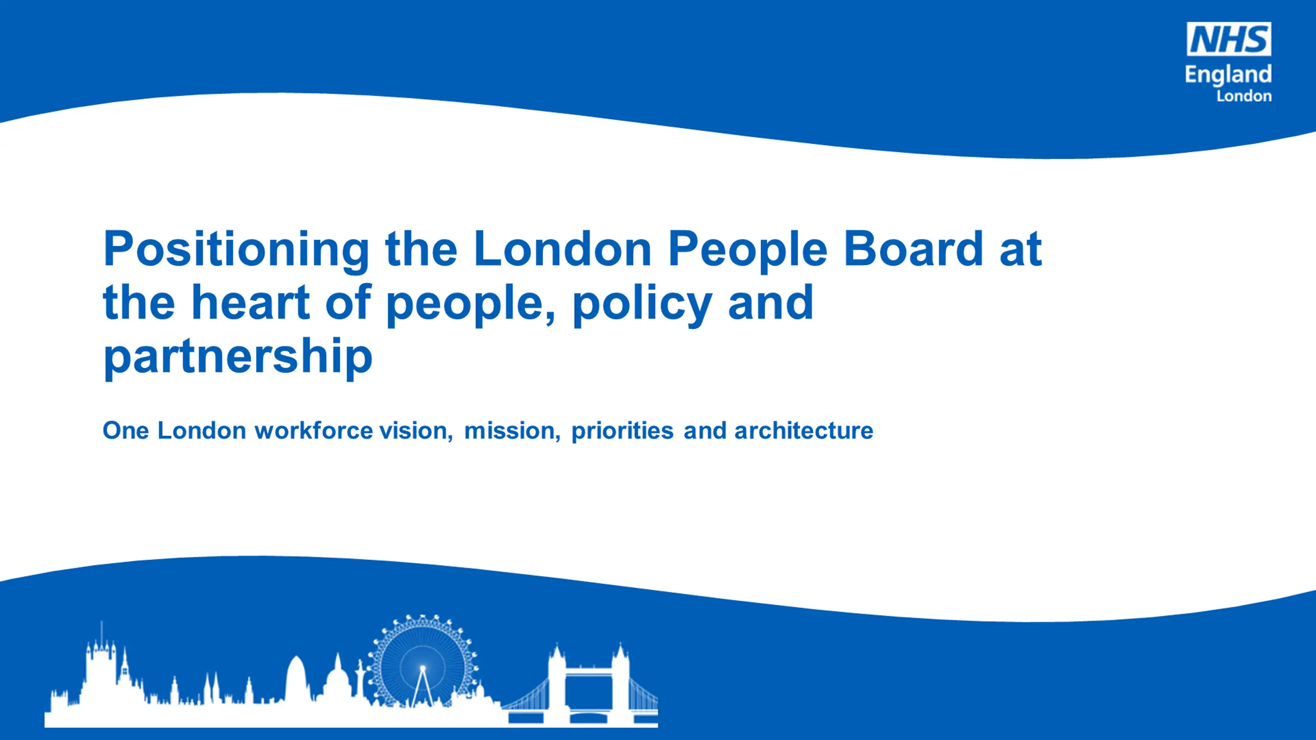 London People Board: Shaping a Sustainable Workforce for the Future