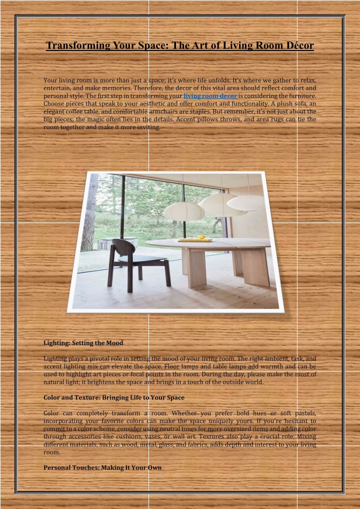 transforming your space the art of living room n.w