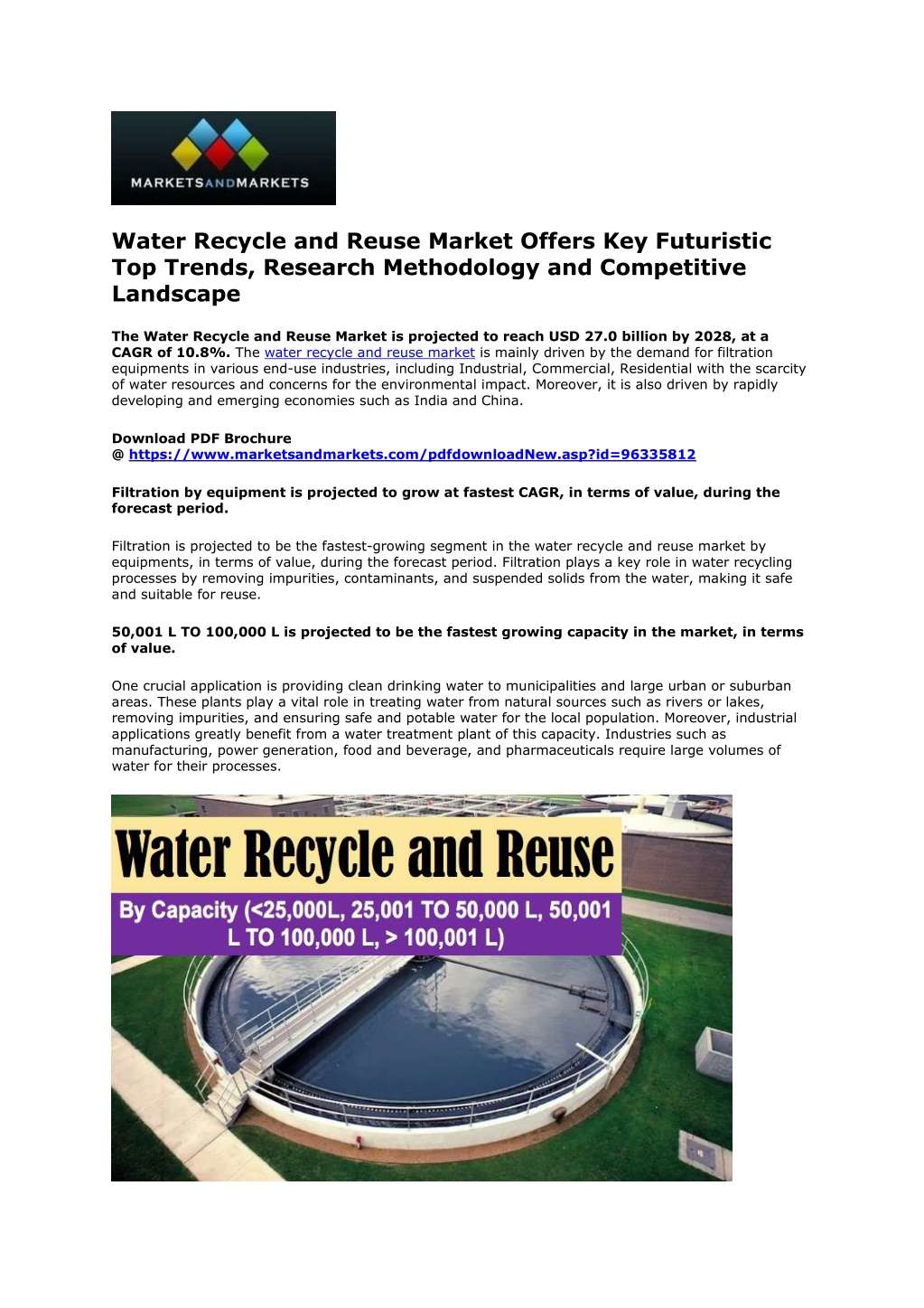 water recycle and reuse market offers l.w