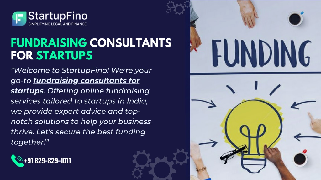 fundraising consultants for startups welcome l.w