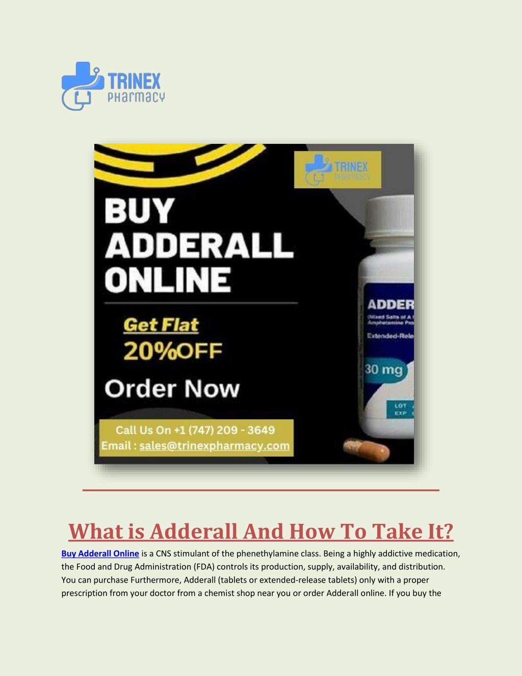 what is adderall and how to take it l.w