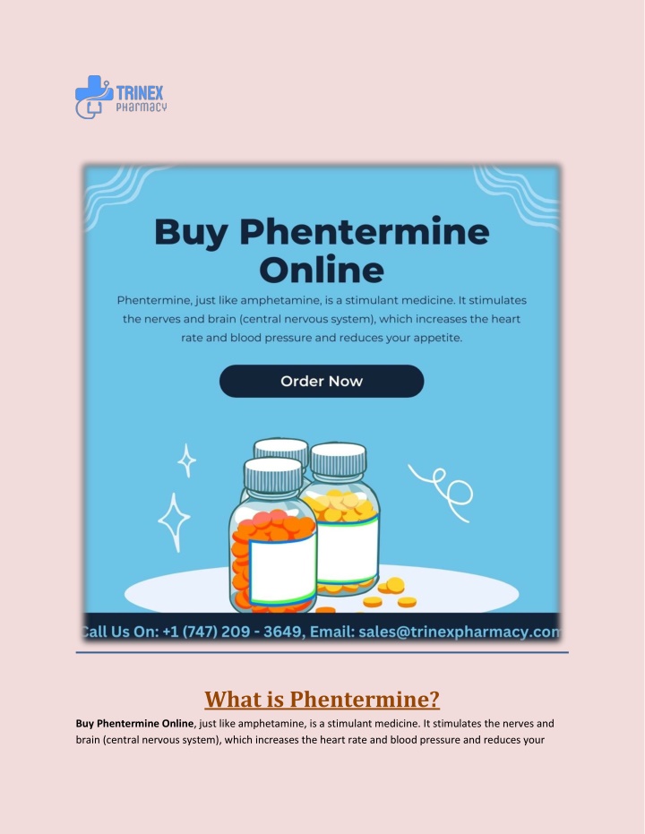 what is phentermine n.w