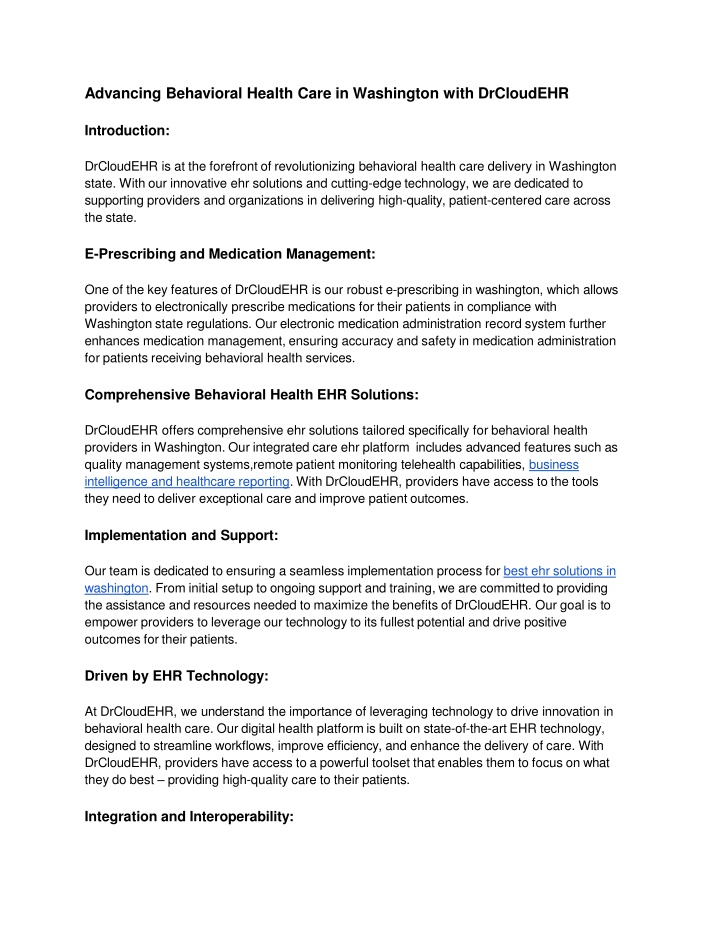 Article 22_ Advancing Behavioral Health Care in Washington with DrCloudEHR