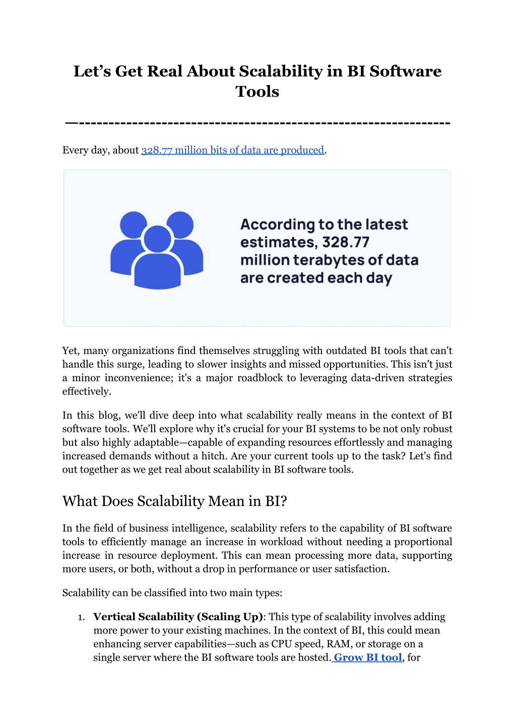 let s get real about scalability in bi software l.w