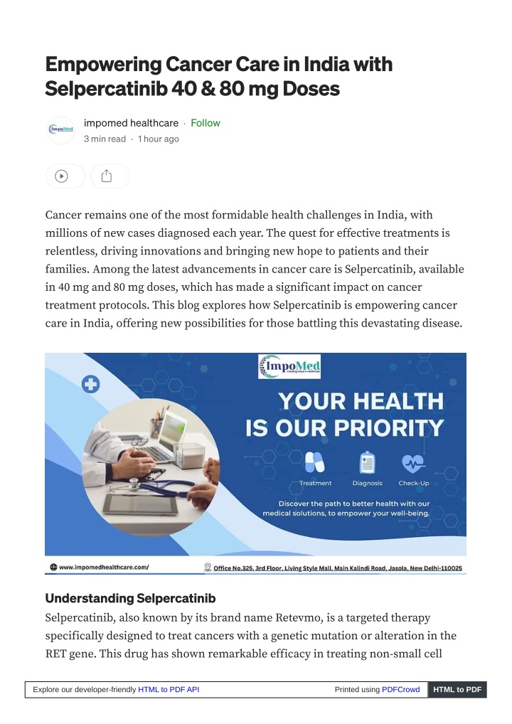 empowering cancer care in india with n.w