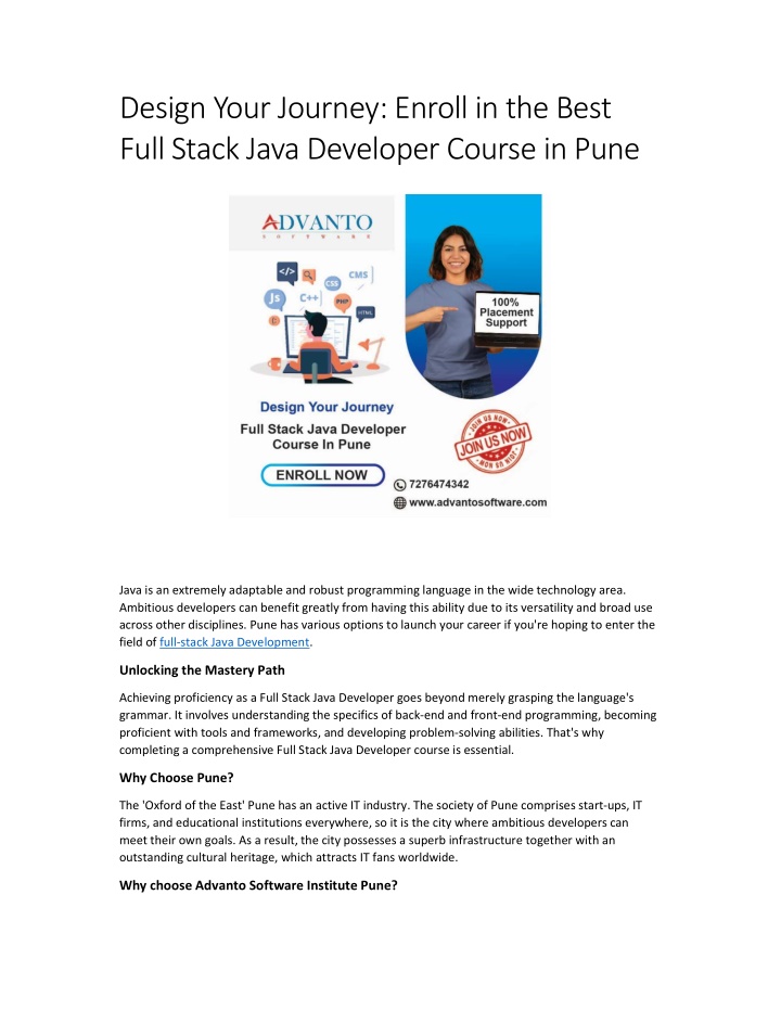 design your journey enroll in the best full stack n.w