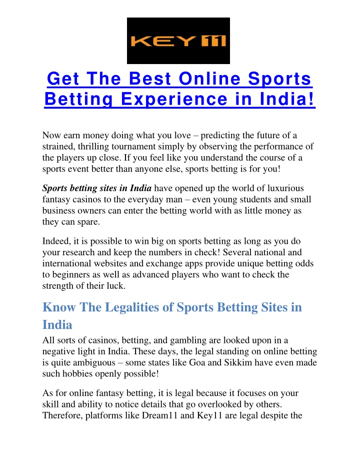 get the best online sports betting experience n.w