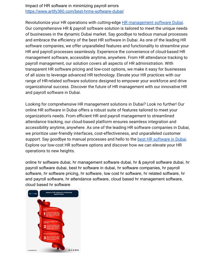 impact of hr software in minimizing payroll n.w