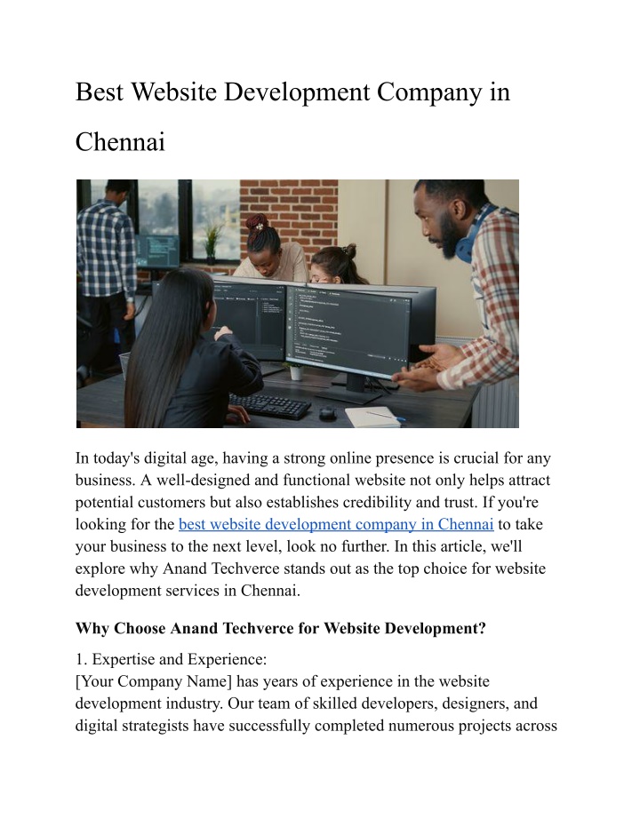best website development company in n.w