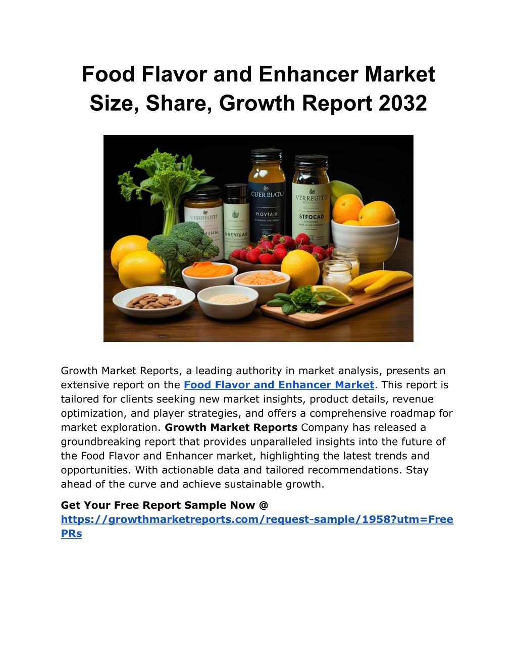 food flavor and enhancer market size share growth l.w