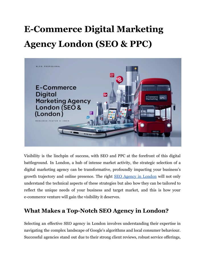 e commerce digital marketing n.w