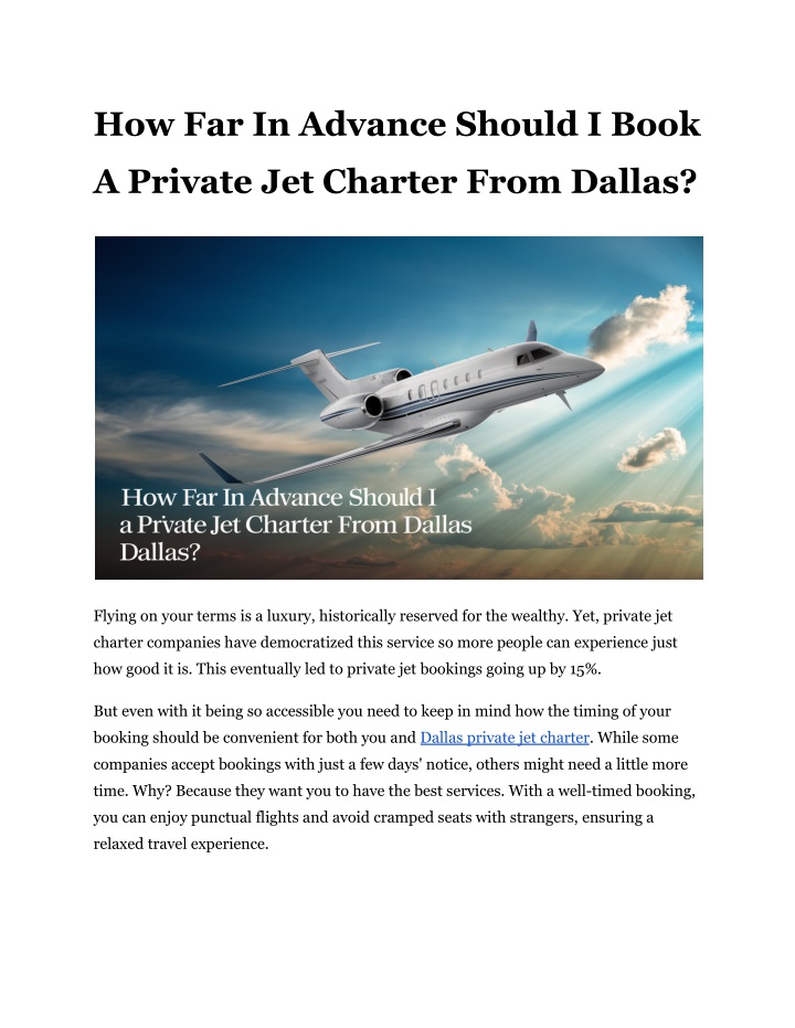 how far in advance should i book n.w