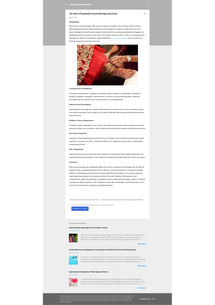 imperial matrimonial n.w