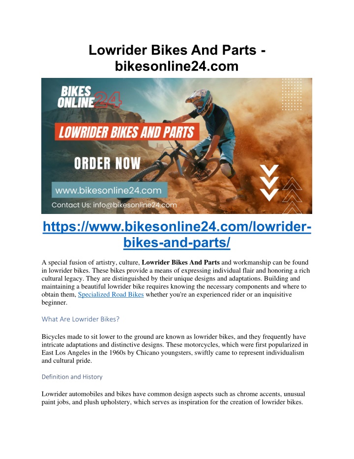 lowrider bikes and parts bikesonline24 com n.w