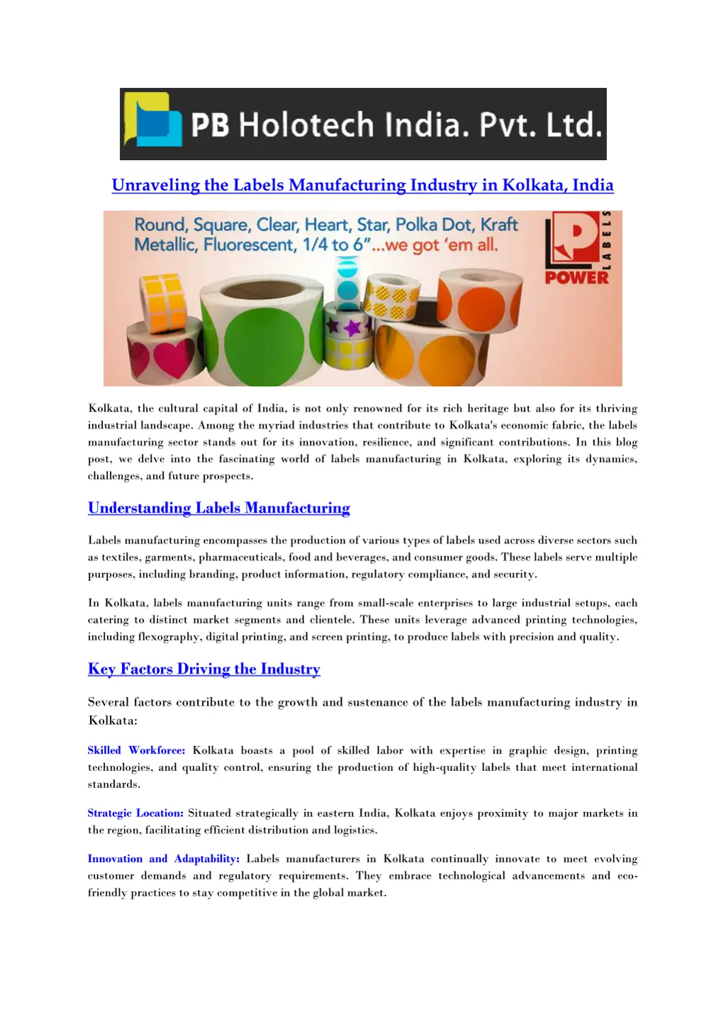 unraveling the labels manufacturing industry n.