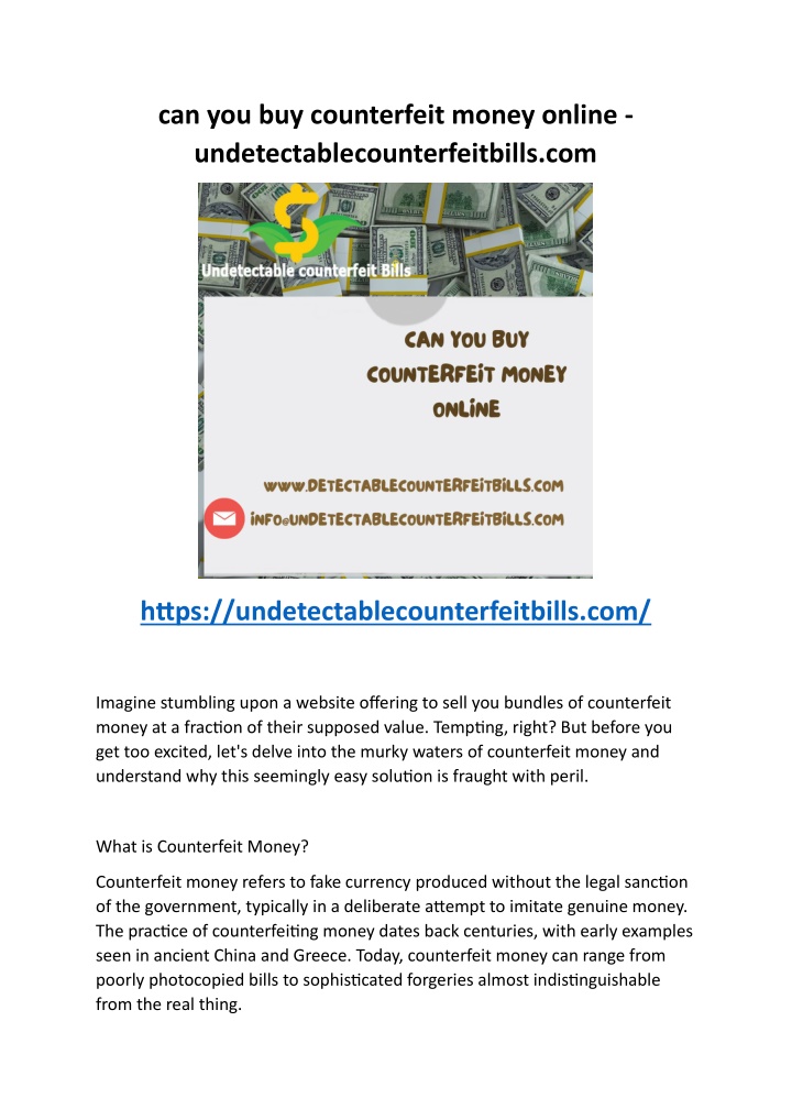 can you buy counterfeit money online n.w