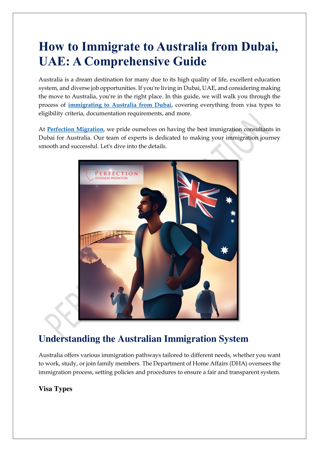 how to immigrate to australia from dubai l.w