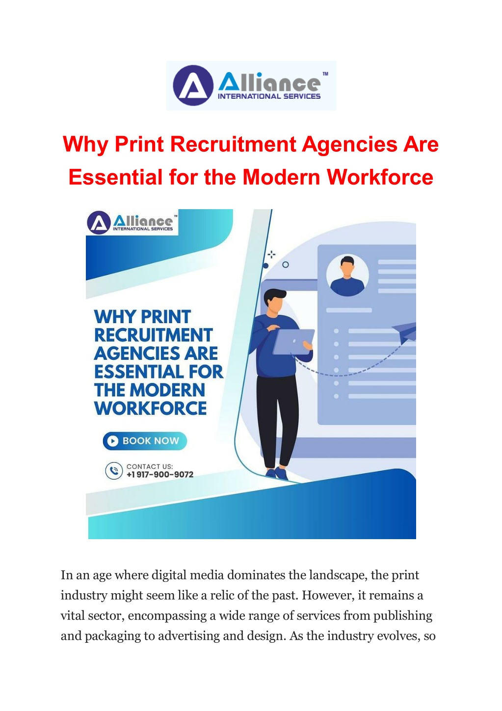 why print recruitment agencies are essential l.w