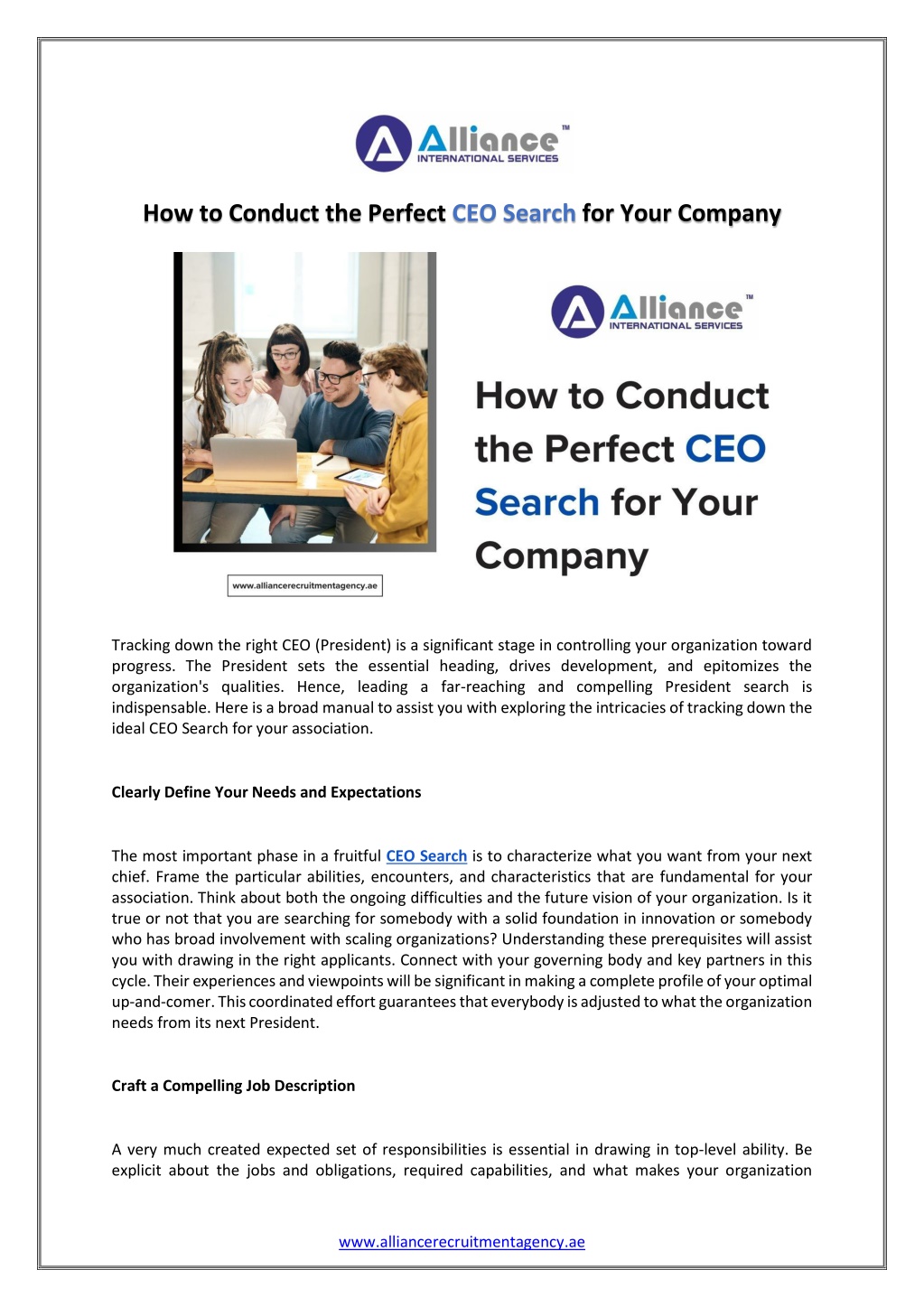 how to conduct the perfect ceo search for your l.w