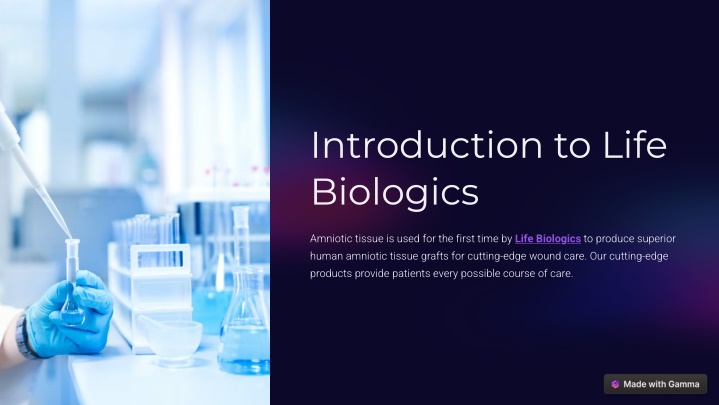 introduction to life biologics n.w