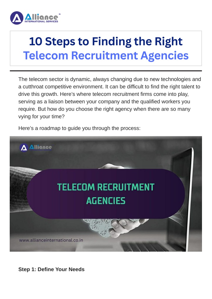 10 steps to finding the right telecom recruitment n.w