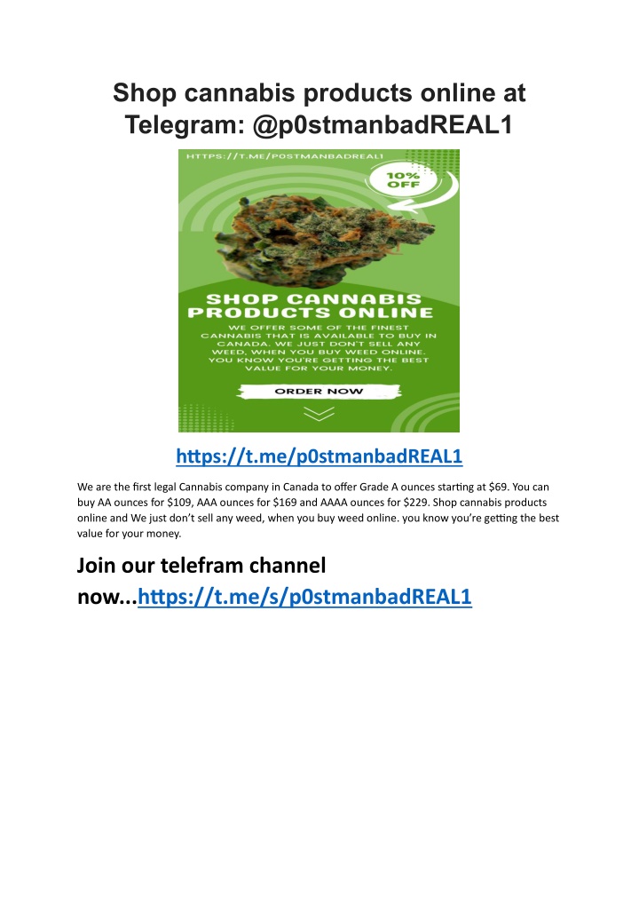 shop cannabis products online at telegram n.w