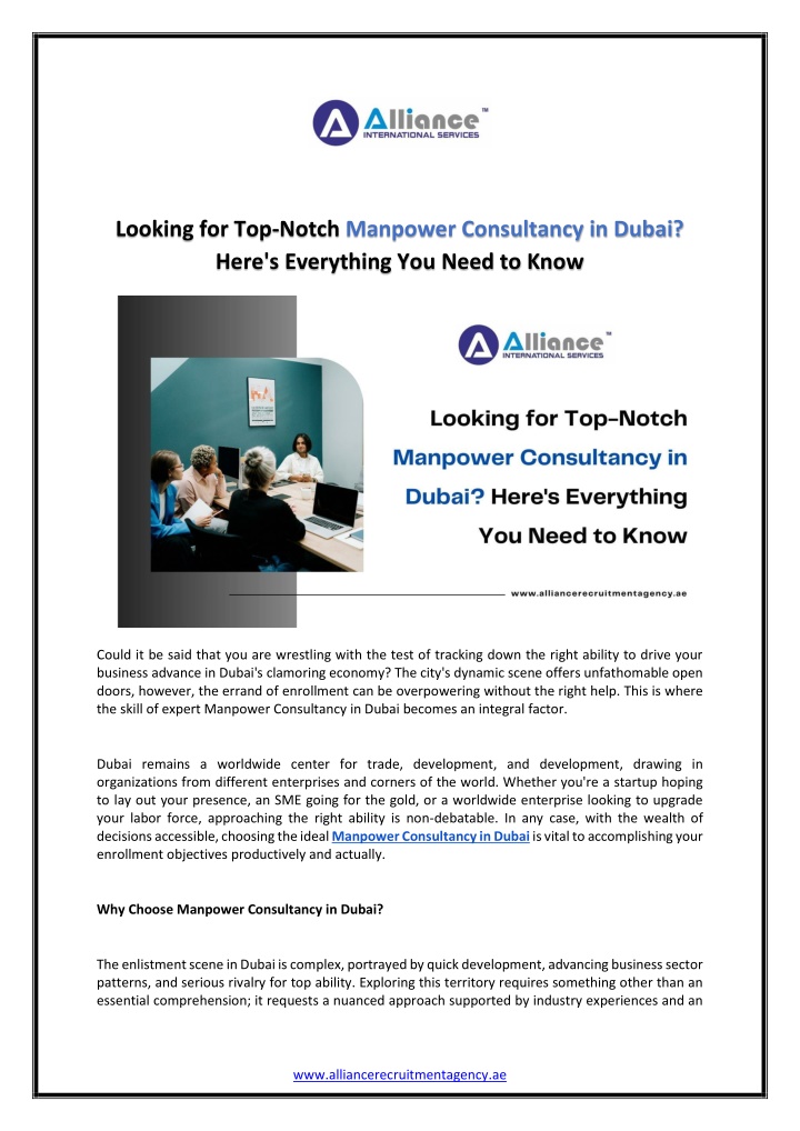 looking for top notch manpower consultancy n.w