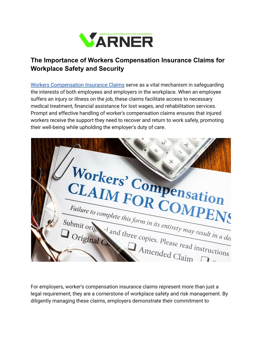the importance of workers compensation insurance l.w