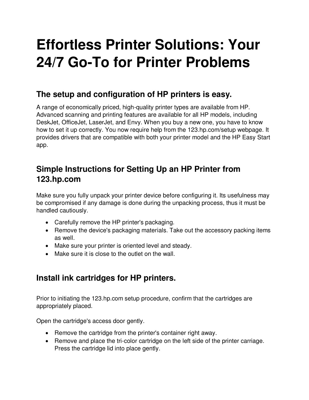 effortless printer solutions your l.w